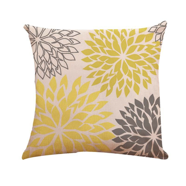 Tropical Plant 18x18 Inch Decorative Pillow Covers Modern Geometric Design Linen Square Throw Soft Pillow Covers for Living Room Bedroom Car Sofa Garden Office 
