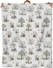 Playful Elephant Blanket,Tree and Butterfly Print Flannel Throw for Kids,Women,Animal Lovers as Gifts,Cozy Soft Blankets for Couch,Bed,Office,Camping,Decorative Throws