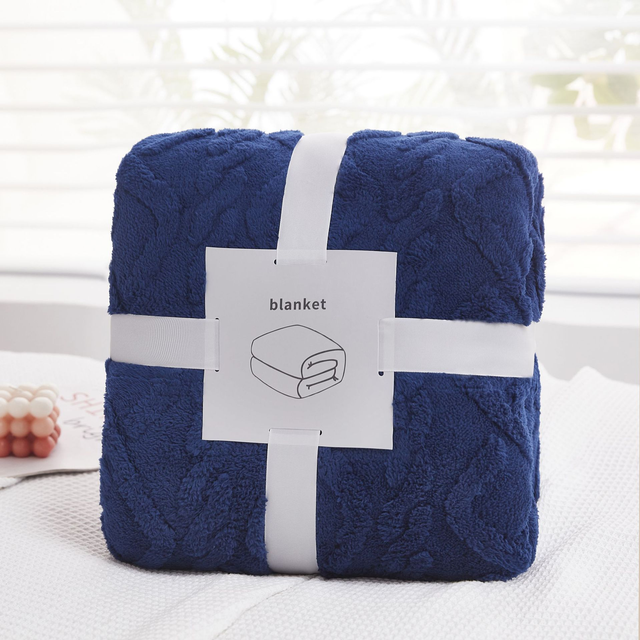 Cozy Lightweight 3D Fleece Throws Blanket Solid Color Plush Throw Blanket 50"x60" for Bedroom Chairs Sofa Couch Indoors And Outdoors Soft Jacquard Throw Blanket for Girls Women 