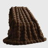 Faux Fur Throw Blanket Luxury Soft Fluffy Rabbit Fur Blankets Twin for Couch Bed Sofa - Cozy Plush Bubble Blankets for Winter: Decorative Blanket