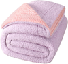 Reversible Sherpa Blanket, Thick and Warm Fleece Blankets for Winter, Soft Plush Fluffy for Bed