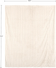  Faux Fur Throw Blanket - 60x70-Inch Twin Blanket for Couch, Bed, or Chair - Soft Throw with Plush Faux Rabbit Fur and Warm Sherpa for Living Room, Bedroom, and Home Decor (Ivory)