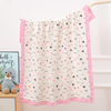 Muslin Swaddle Blanket for Baby Toddlers Washable Infant Gauze Quilt for Summer Breathable Cotton Swaddle Blanket Sleeping Quilts
