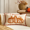Hello Pumpkin Cushion Cover Autumn Fall Pillows Decor Living Room Bedroom Decoration Warm Cozy Pumpkin Pillow Covers Thanksgiving Day Cushion Pillowcase Tufted Fall Maple Leaf Pillow Cover Set 