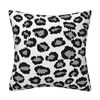 18x18” Decorative Throw Pillow Covers 45x45CM Square Cushion Covers Black And White Zebra Pattern Throw Pillow Case Leopard Print Cushion