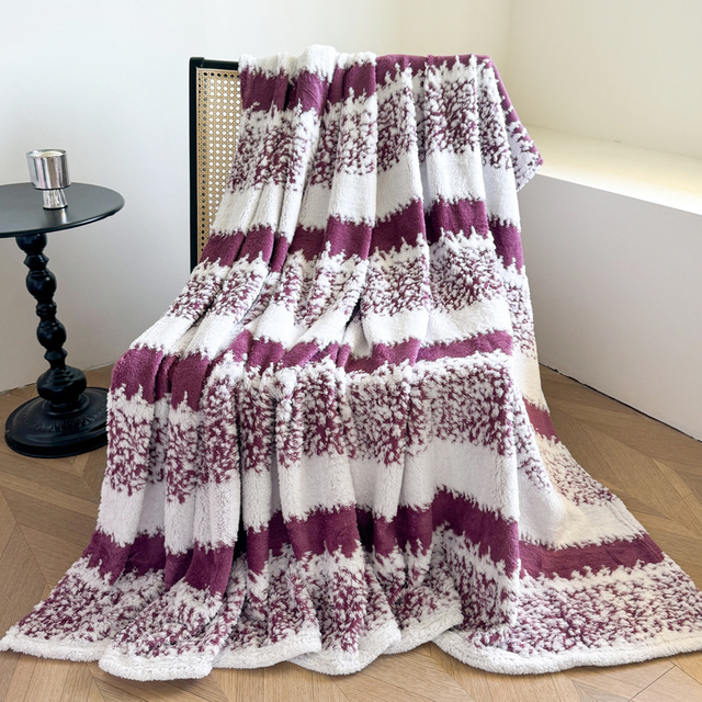 Fluffy Warm Plush Sherpa Fleece Blanket Decorative Blankets for Women, Men Kids Gift Jacquard Throw Blanket for Couch Sofa Bed Travel 
