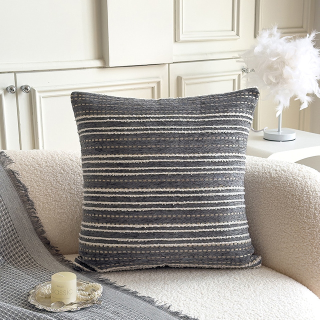 Bohemian Style Textured Throw Pillow Chenille Cushion Covers Tufted Modern Fashion Cushion Cases for Couch Bed Sofa Farmhouse Garden Outdoor Decoration 