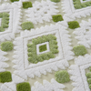 Large Bohemian Bed Blankets 80'' × 90'', Ultra Soft Aztec Bed Blanket for All Season, Cozy, Plush, Bohemian Throw Blanket for Bed/Couch/Sofa/Office/Camping, Green