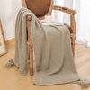 Acrylic Knitted Throw Blanket With Tassel Breathable Cellular Blanket Nordic Style Throw Blanket 50x60”  Extra Soft Cozy Couch Cover Decorative Blanket For Sofa Couch Bed Armchair Office 