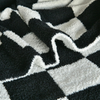 Checkered Blanket, Cozy Soft Throw Blankets for Couch Bed, Fluffy Plaid Lightweight Comfy Travel Picnic Blanket Gifts for Sofa Chair Living Room Camping (Black, Throw 50"x60")