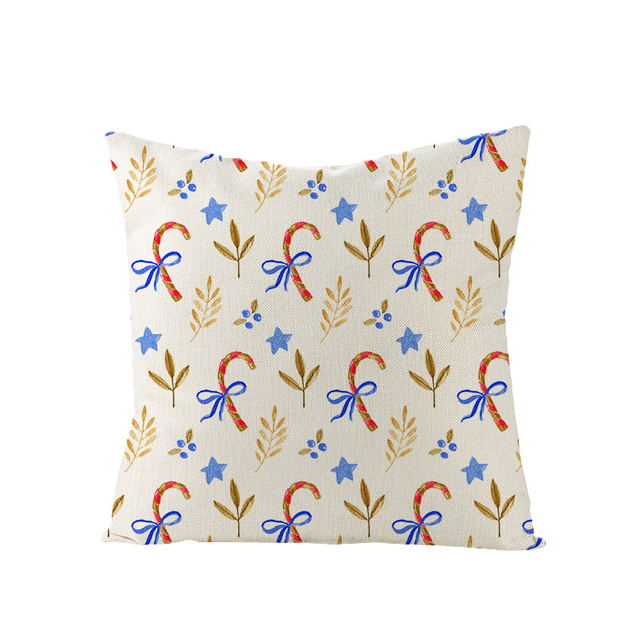 Linen Fabric Christmas Pillow Cover 18