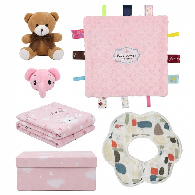 Personalized Newborn Baby Gift Sets, Customized Essential Stuff for Newborn baby, Custom Embroidered Baby Blanket
