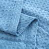 Soft Breathable Lightweight Waffle Blanket - Polyeter with Cotton All-Season Layering Bed Blanket
