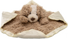 Baby Plush Security Blanket Toy – Soft Animal Lovey Comforter Blanket for Infants & Toddlers-Bear