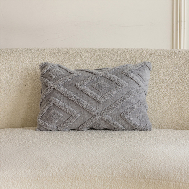 18x18in Modern Accent Pillowcase Woven Pillow Case for Bedroom Chair Office Sofa Living Room Bedroom Car Farmhouse Textured Tufted Cushion Cover Case 