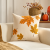 Hello Pumpkin Cushion Cover Autumn Fall Pillows Decor Living Room Bedroom Decoration Warm Cozy Pumpkin Pillow Covers Thanksgiving Day Cushion Pillowcase Tufted Fall Maple Leaf Pillow Cover Set 