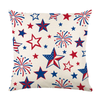 4th of July Decorations Pillow Covers American USA Stars Stripes Cushion Case Decor Independence Day Throw Pillow Covers for Sofa Bedroom Coffice
