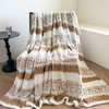 Fluffy Warm Plush Sherpa Fleece Blanket Decorative Blankets for Women, Men Kids Gift Jacquard Throw Blanket for Couch Sofa Bed Travel 