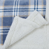 Sherpa Fleece Throw Blanket Reversible Plush Fluffy Large Big Blanket Lattice Flannel Blankets for All Season Use, Red And Black